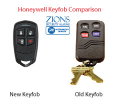 ADT Keyfob/Keychain Remote for Ademco or Honeywell panels