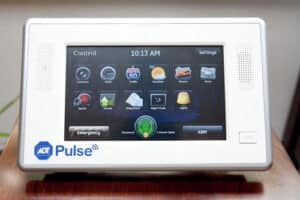 ge touchscreen keypad in white