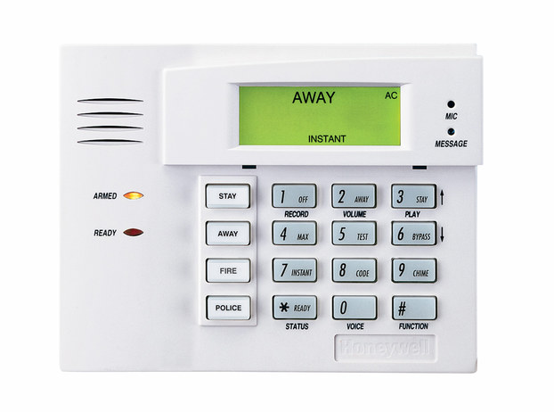 honeywell alarm keypad battery change