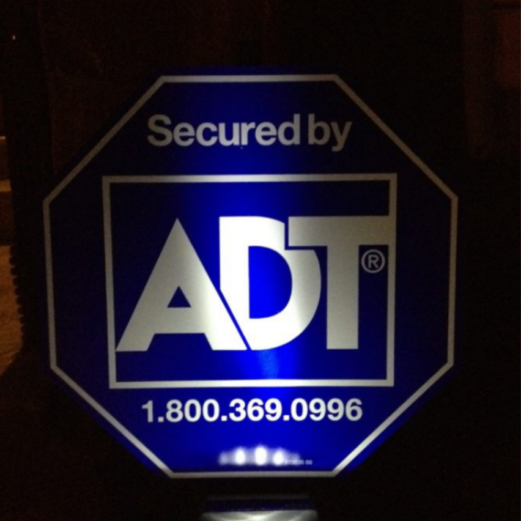 ADT Solar Yard Sign Light with 3 LEDs - Zions Security Alarms