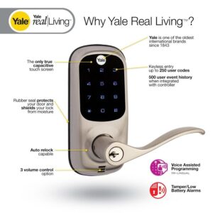 Yale Touchscreen Lever with Z-wave