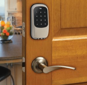 Yale Push Button Keyless Deadbolt ADT Pulse Approved Smart Lock