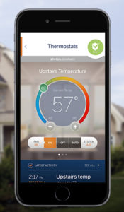 new adt pulse app temperature
