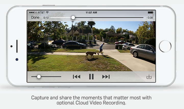 Ring doorbell cloud recording