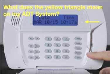 Yellow Triangle On My Adt Dsc Impassa Alarm System Zions Security