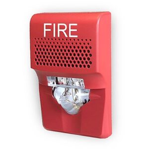 Red Wall Mount Fire Horn Strobe