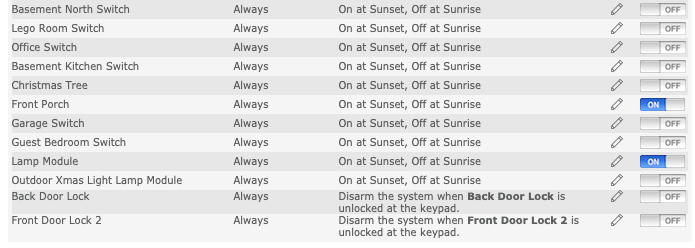 ADT Pulse Sunrise Sunset Schedule