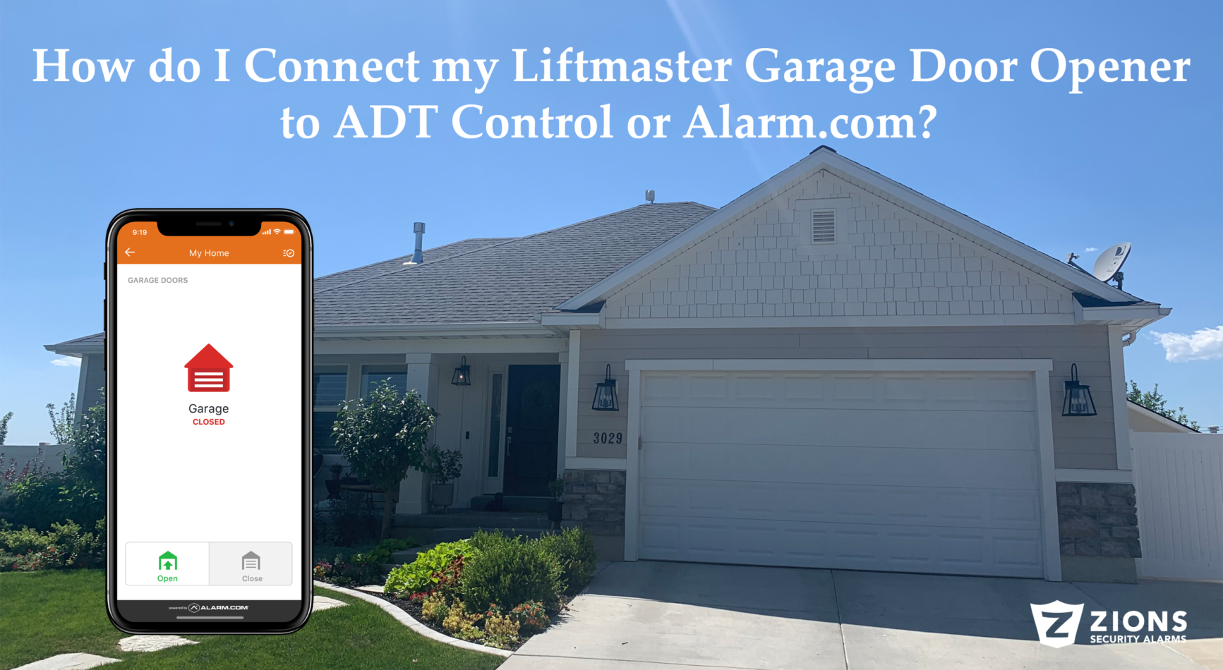 How Do I Connect My Liftmaster To Adt Control Or Alarm Com