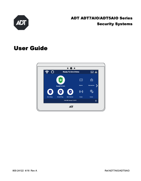 ADT Command Printed User Guide