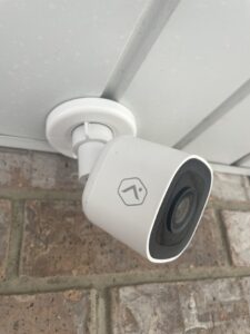 Alarm.com Outdoor Wi-Fi Camera with Base Cover attached