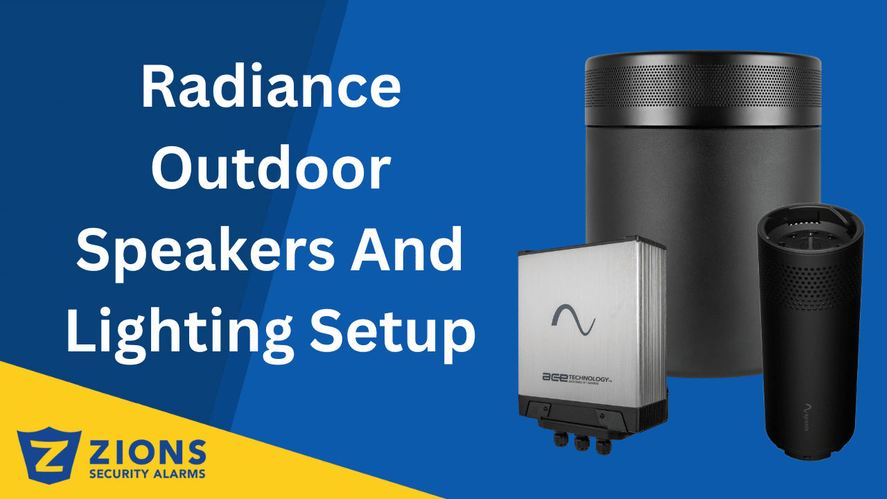 Radiance Outdoor Speakers And Lighting Setup