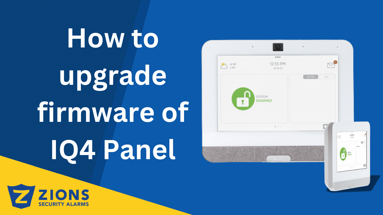 How to upgrade firmware of IQ4 Panel