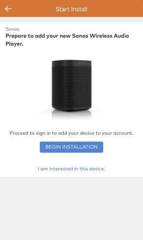 Begin Installation