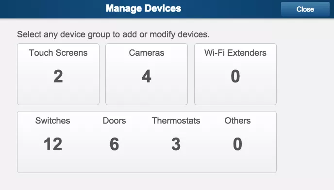 ADT Pulse Manage Devices