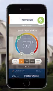 new adt pulse app temperature
