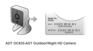 ADT Pulse OC835-ADT Outdoor Night HD Camera