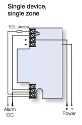 Wired ADT Carbon Monoxide Detector wiring diagram