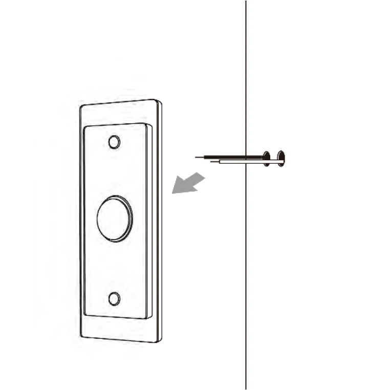 remove existing doorbell
