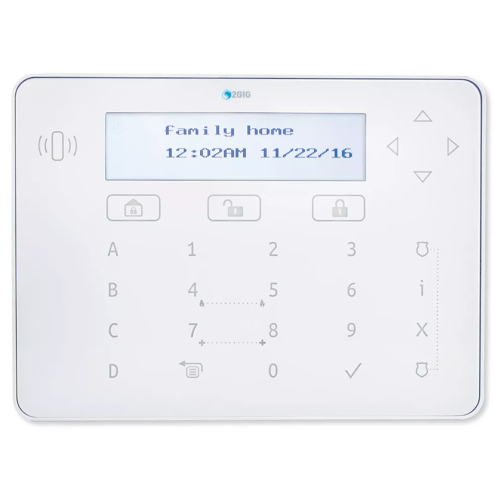 2GIG Vario LCD Keypad with Prox Reader