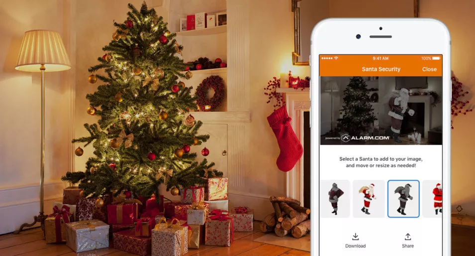 Catch Santa Claus this Christmas with Alarm.com Cameras