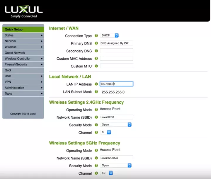 How to set up your Luxul Router