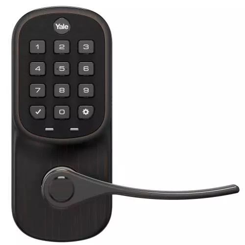 Yale Keypad Lever Door Lock - Black