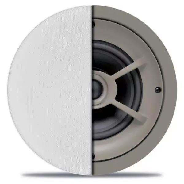 The 8" Ceiling Woofer can be put into your ceiling and provide quality stereo sound to whichever room they are installed in. This is the perfect Ceiling mounted speaker, with its silky smooth sound and a tough dome woofer that provides quality low bass. This speaker is high power and a capable compact speaker with great sound that you won't get with most other speakers. The speaker comes with a tweeter that can pivot so you direct the sound to whenever you need it. Furthermore, It is a 6-1/2" ceiling speaker making it small and not very noticeable and will blend into your ceiling because of its white cover. Also, This works great if linked up to the Sonos Amp and wire up all of your speakers with this 16/4 sound cable or our 16/2 cable. If you want other speakers that fit your room better check them out here on our website.