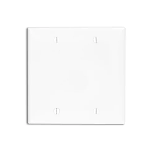 Double Gang Blank Wallplate