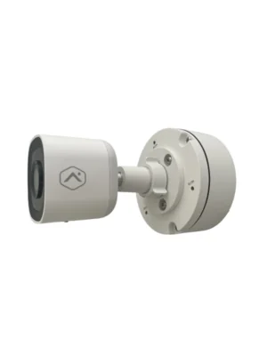 Alarm.com Outdoor Wifi Camera Mounted to Mounting Bracket and Junction Box