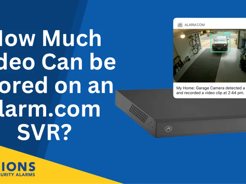How Much Video Can be Stored on an Alarm.com SVR