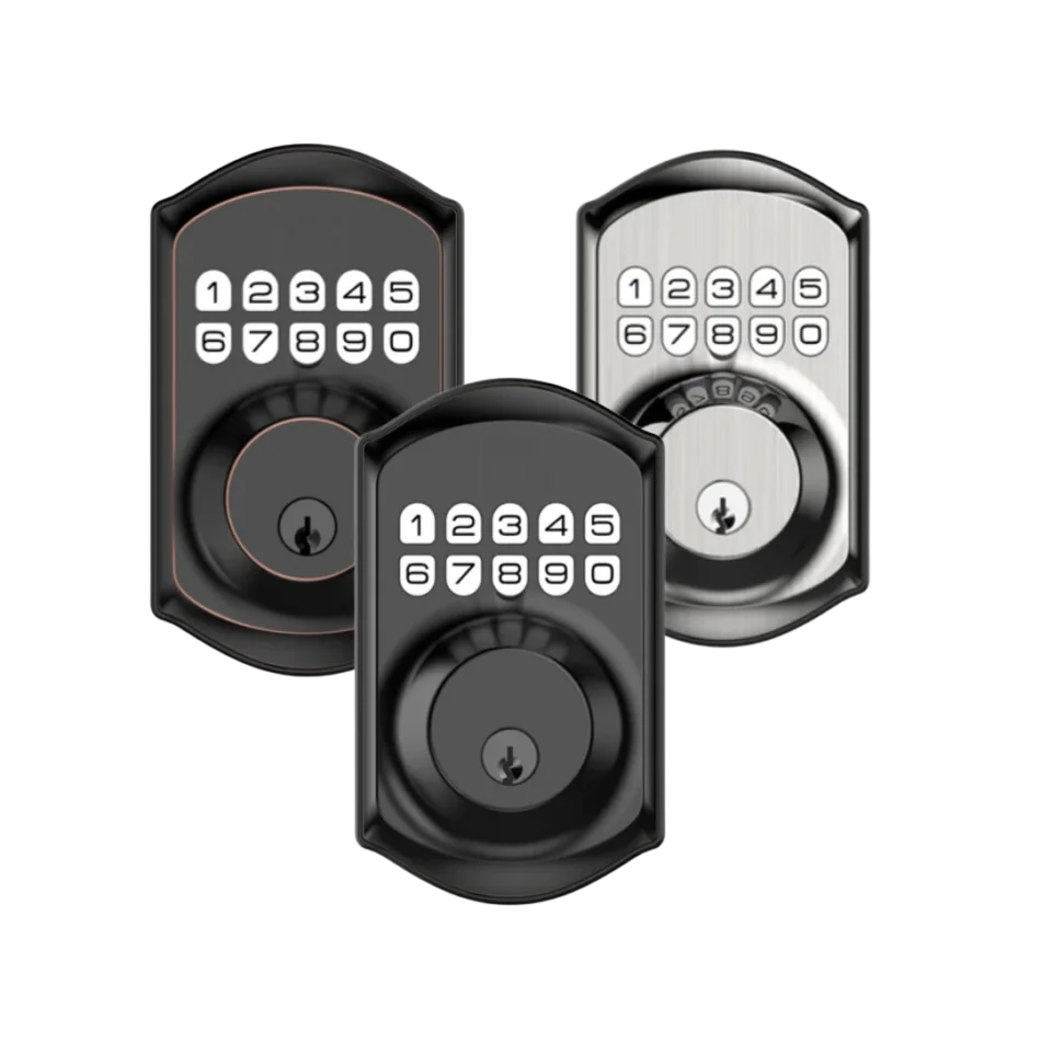 Pushbutton with Keyset Smart Locks