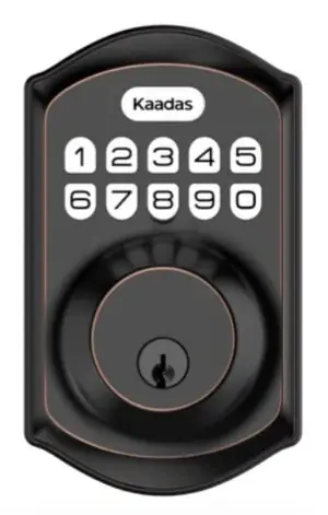 Pushbutton with Keyset Smart Locks - Oil Rubbed Bronze