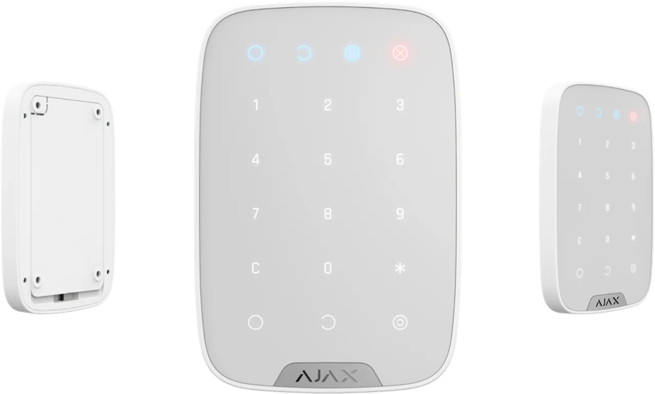 Ajax Wireless Touch Keypad - White