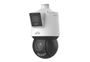 Uniview 4MP+4MP Lighthunter Dual-lens PTZ Camera Side