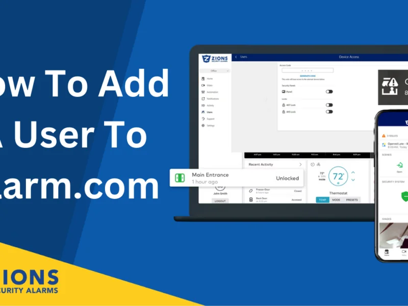 How to add user to alarm.com