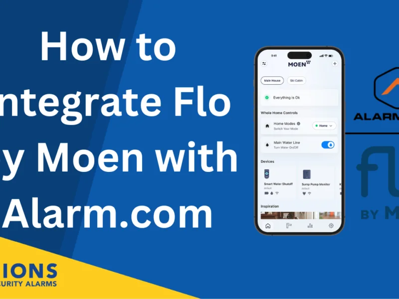 How to integrate Flo by Moen with Alarm.com