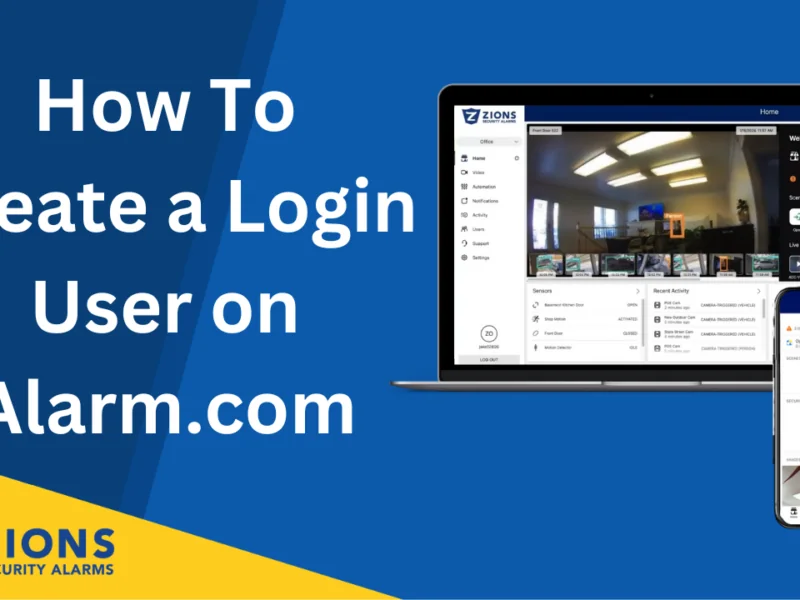 How to create a login user on Alarm.com