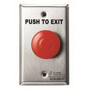 Exit Button with Pneumatic Timer