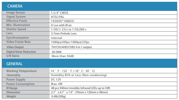 Product Specification