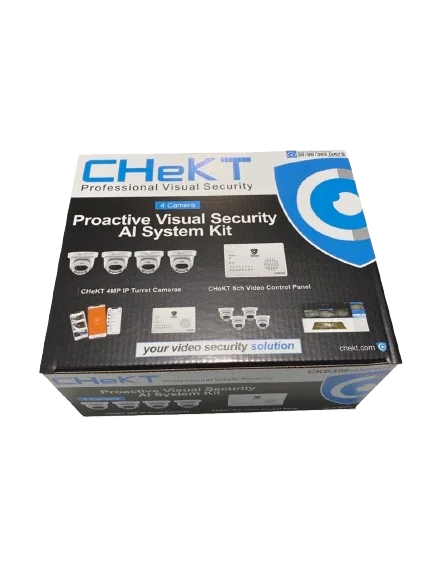CHeKT Visual Security System 4 Camera Kit