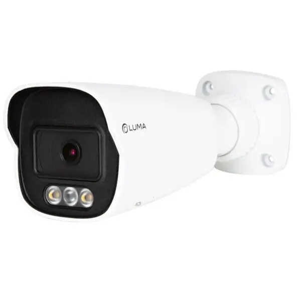 Luma 5MP 24/7 Color Bullet IP Outdoor Camera - White