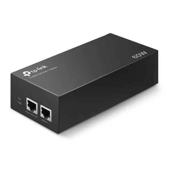 60W 2 Gigabit Ports PoE++ Injector