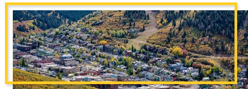 Aerial view of Park City Utah Alarm and security system in Summit County, Utah