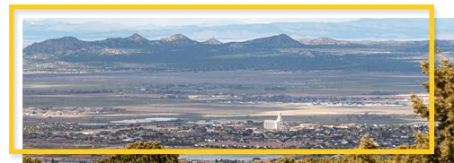 Aerial view of Southern Utah Alarm and security system in Iron County, Utah