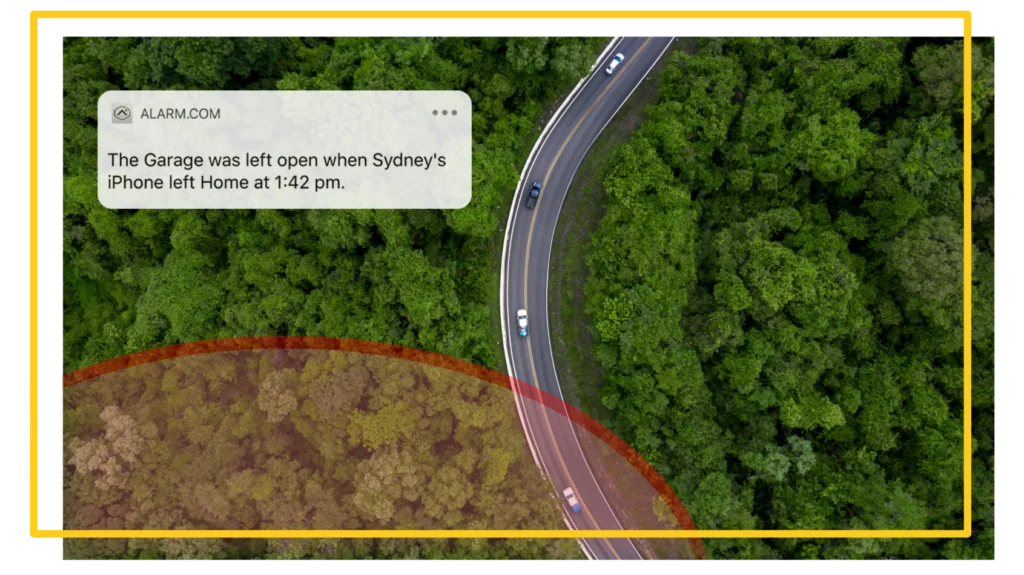 Alarm.com Geo fence 